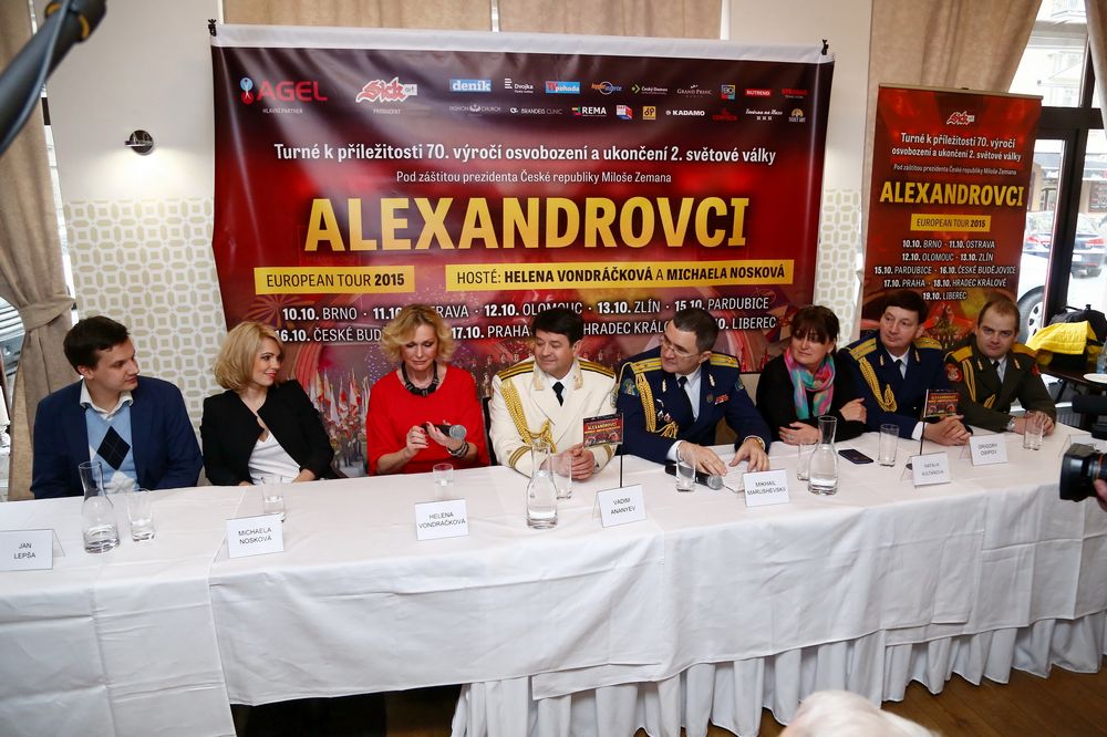 Tisková konference k turné  Alexandrovci - European Tour 2015